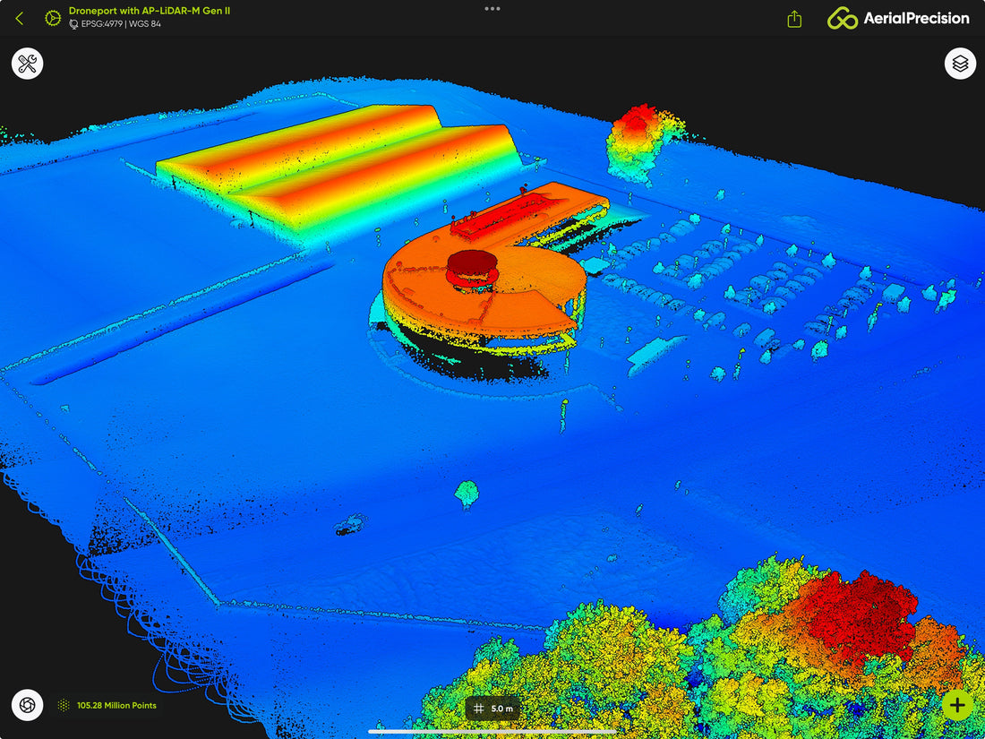 Droneport with AP-LiDAR-M Gen II