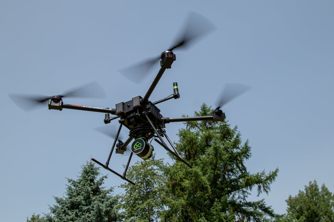 LiDAR sensor in action on a UAV